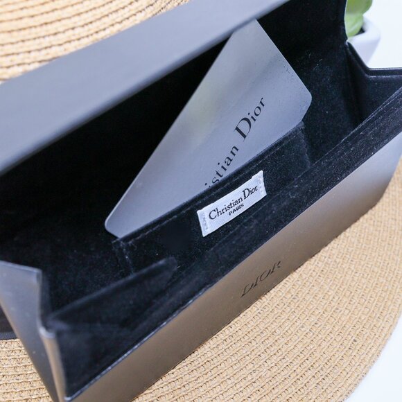 New Christian Dior Black Glasses/Sunglasses Case w/ Authenticity Card - Picture 3 of 5